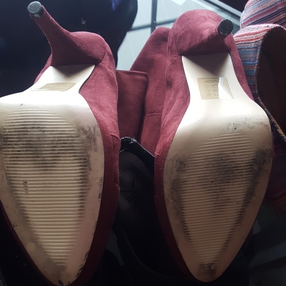 Burgundy Boots - Picture 2 of 2